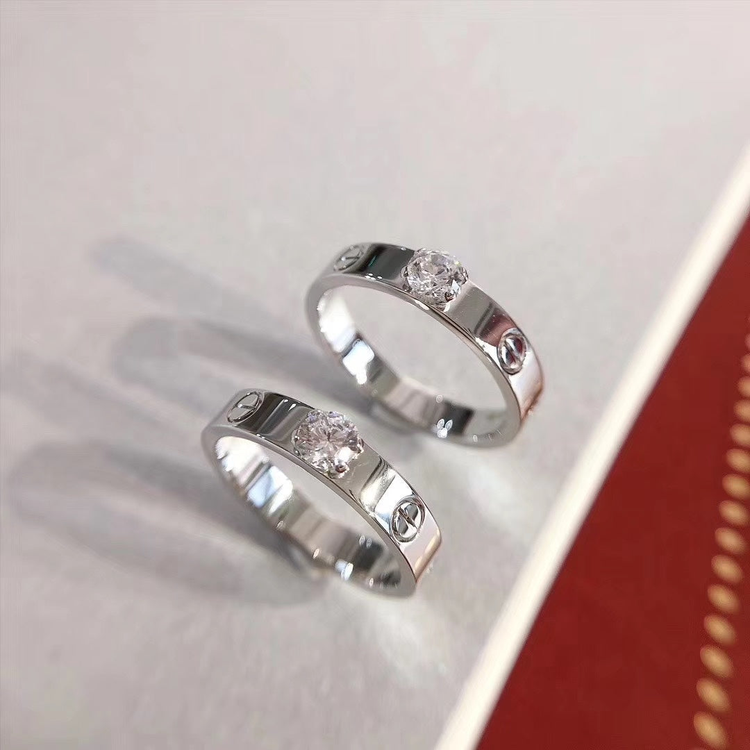 [⭐Clover Jewelry]LOVE RING 3.6MM 1 BIG DIAMOND