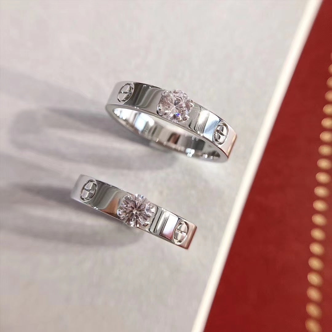 [⭐Clover Jewelry]LOVE RING 3.6MM 1 BIG DIAMOND