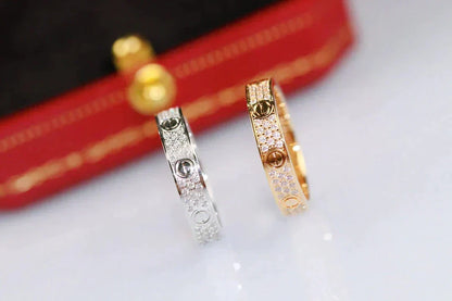 [⭐Clover Jewelry]LOVE RING 3.6MM DIAMOND PAVED