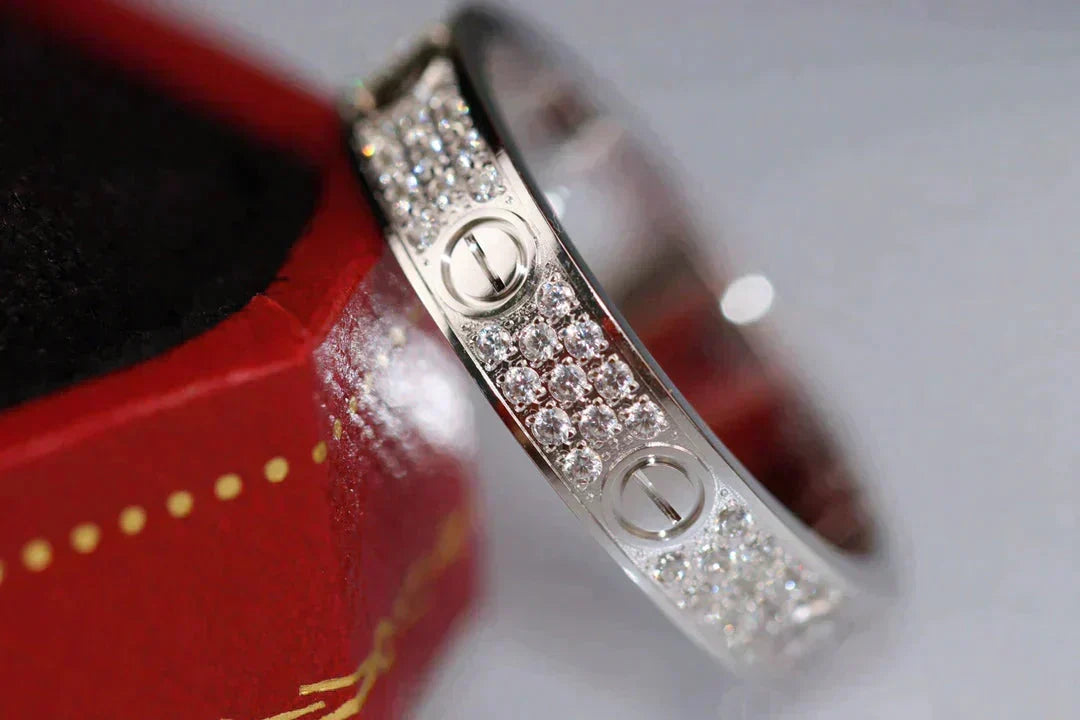 [⭐Clover Jewelry]LOVE RING 3.6MM DIAMOND PAVED
