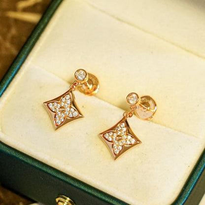 [⭐Clover Jewelry]STAR DIAMONDS EARRINGS GOLD
