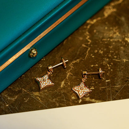 [⭐Clover Jewelry]STAR DIAMONDS EARRINGS GOLD