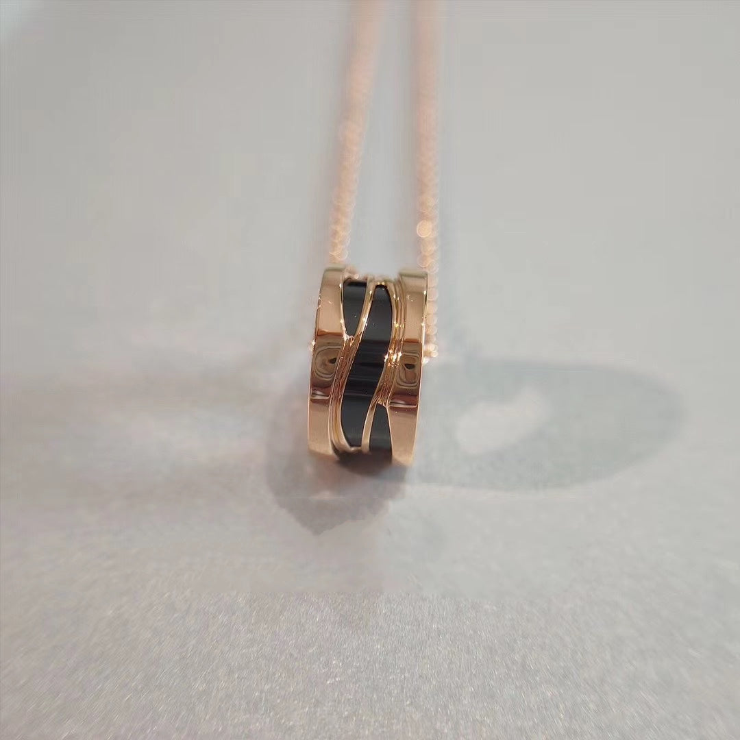 [⭐Clover Jewelry]ZERO 1 NECKLACE PINK GOLD