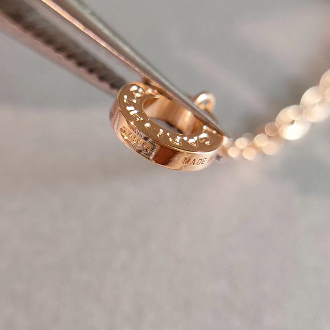 [⭐Clover Jewelry]ZERO 1 NECKLACE PINK GOLD