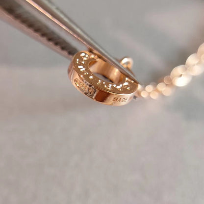 [⭐Clover Jewelry]ZERO 1 NECKLACE PINK GOLD