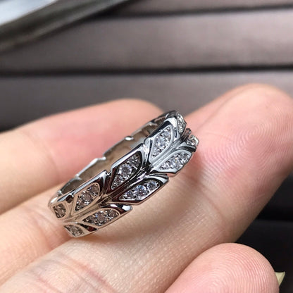 [Clover Jewelry]OLIVE LEAF RING DIAMONDS
