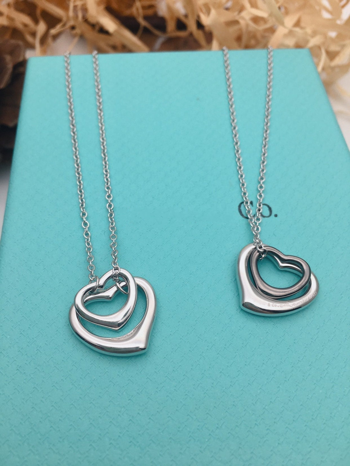 [Clover Jewelry]OPEN HEART SILVER NECKLACE