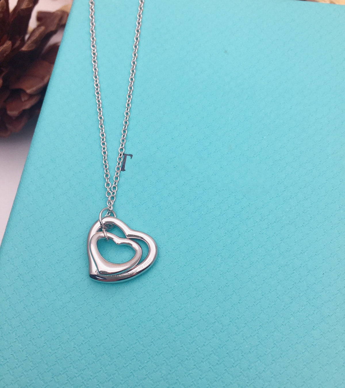 [Clover Jewelry]OPEN HEART SILVER NECKLACE