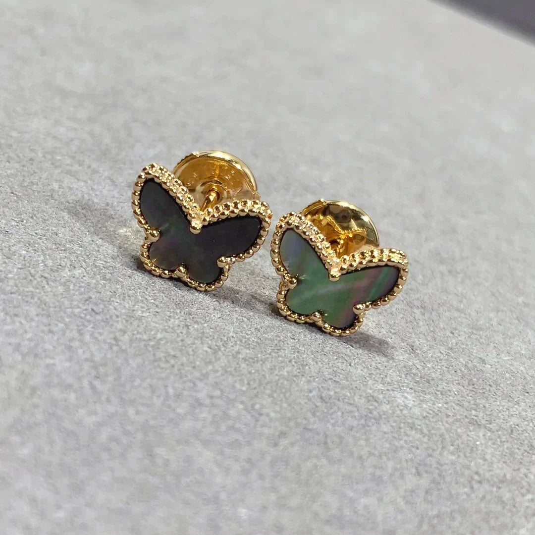 [⭐Clover Jewelry]BUTTERFLY DARK MOP  EARRINGS
