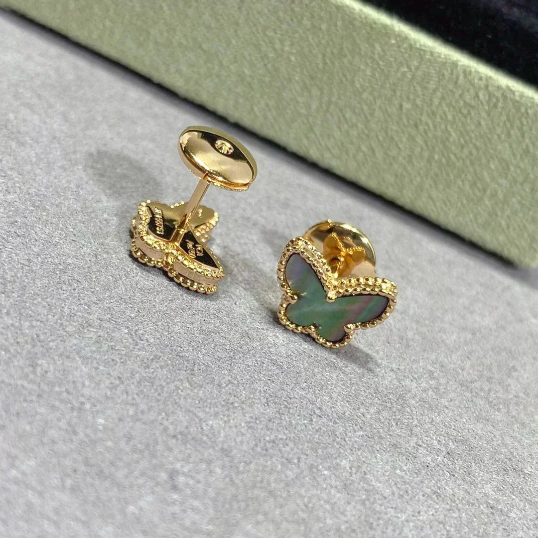 [⭐Clover Jewelry]BUTTERFLY DARK MOP  EARRINGS