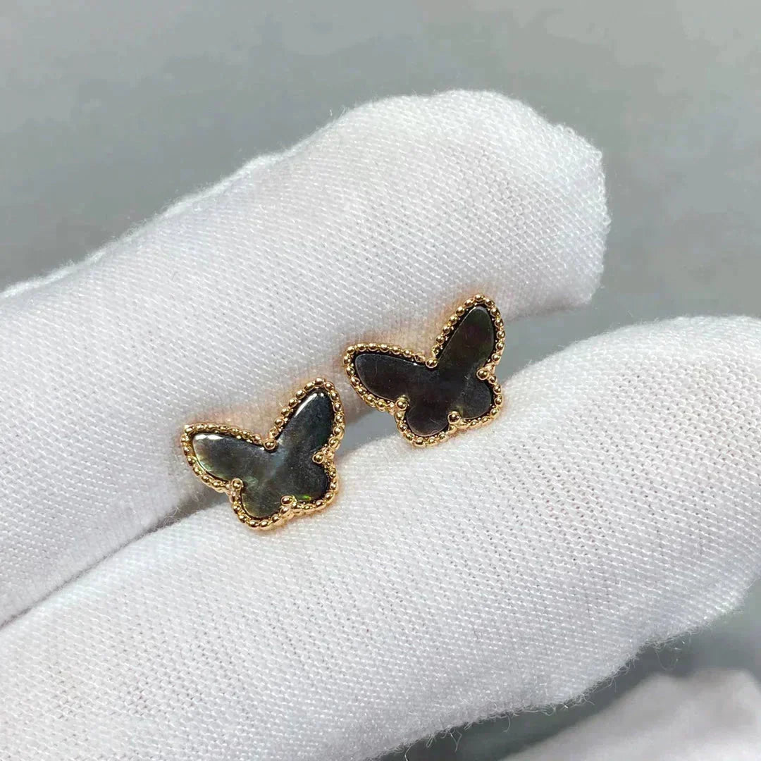 [⭐Clover Jewelry]BUTTERFLY DARK MOP  EARRINGS