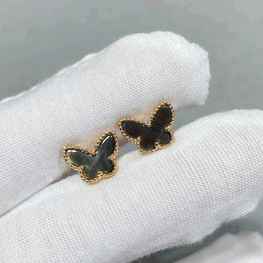 [⭐Clover Jewelry]BUTTERFLY DARK MOP  EARRINGS