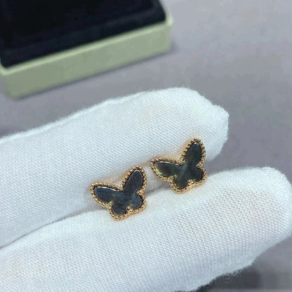 [⭐Clover Jewelry]BUTTERFLY DARK MOP  EARRINGS