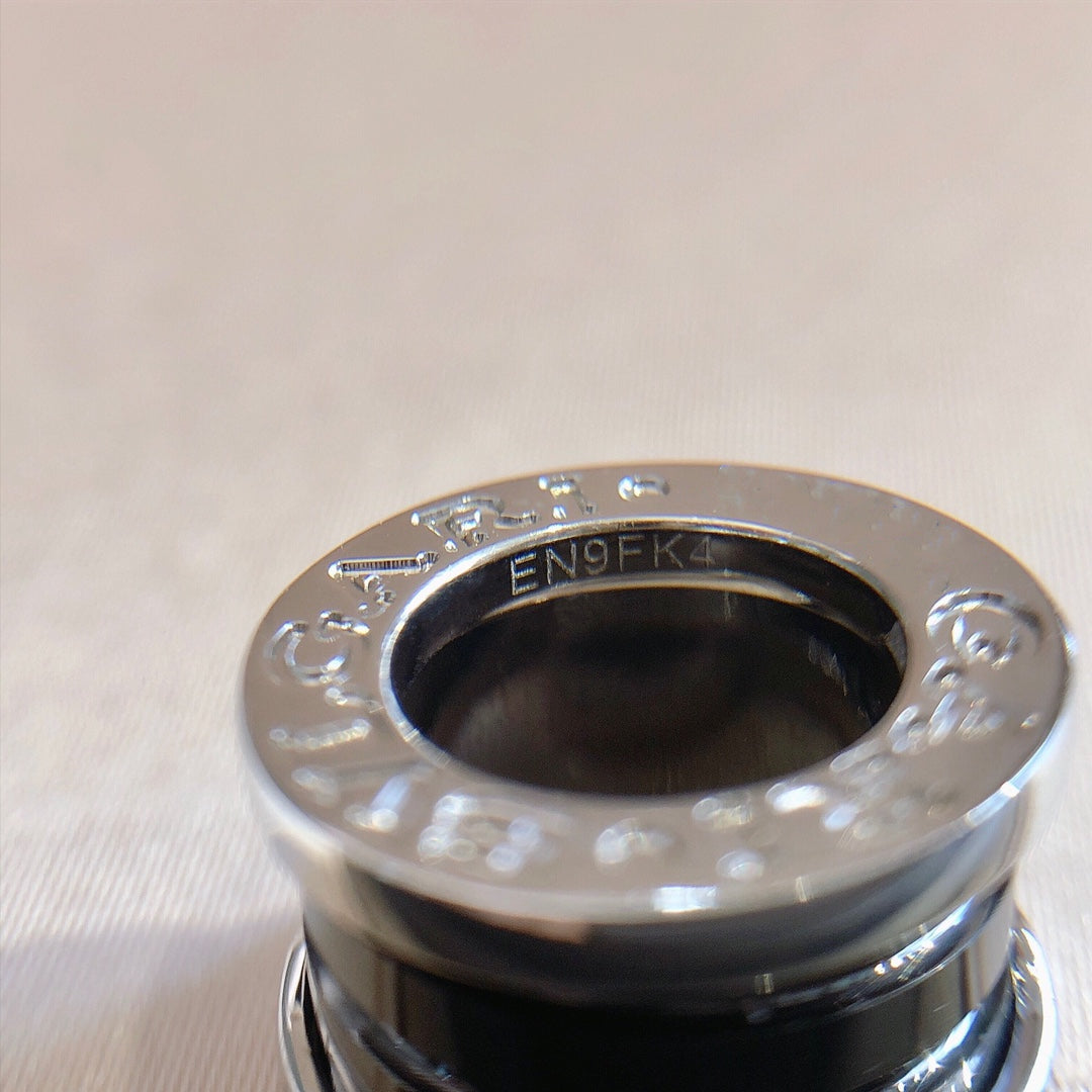 [⭐Clover Jewelry]ZERO 1 BLACK CERAMIC SILVER NECKLACE