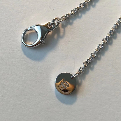 [⭐Clover Jewelry]ZERO 1 BLACK CERAMIC SILVER NECKLACE