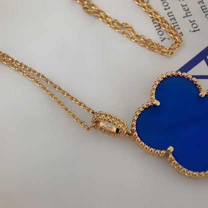 [⭐Clover Jewelry]CLOVER 25MM NECKLACE TURQUOISE ROSE GOLD