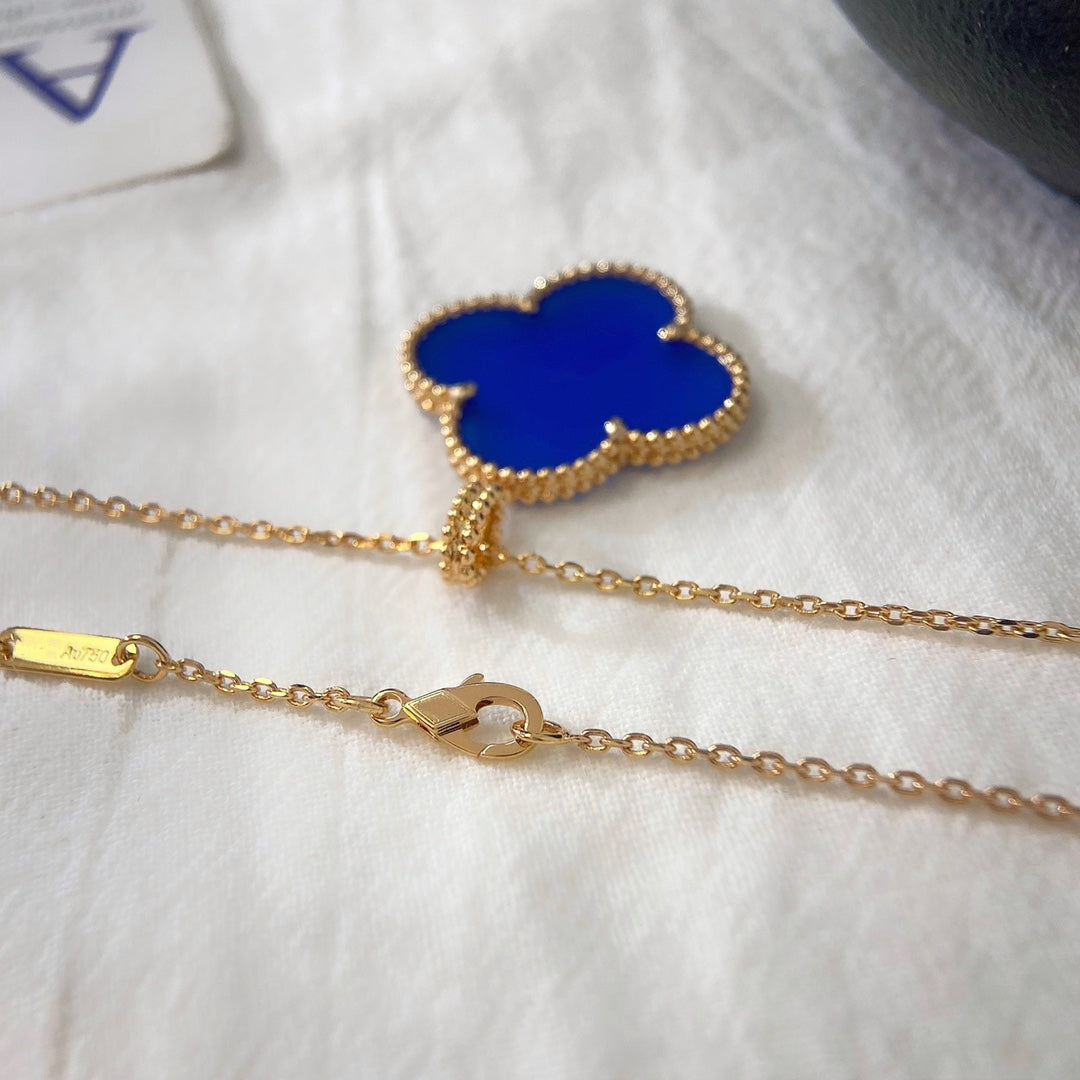 [⭐Clover Jewelry]CLOVER 25MM NECKLACE TURQUOISE ROSE GOLD