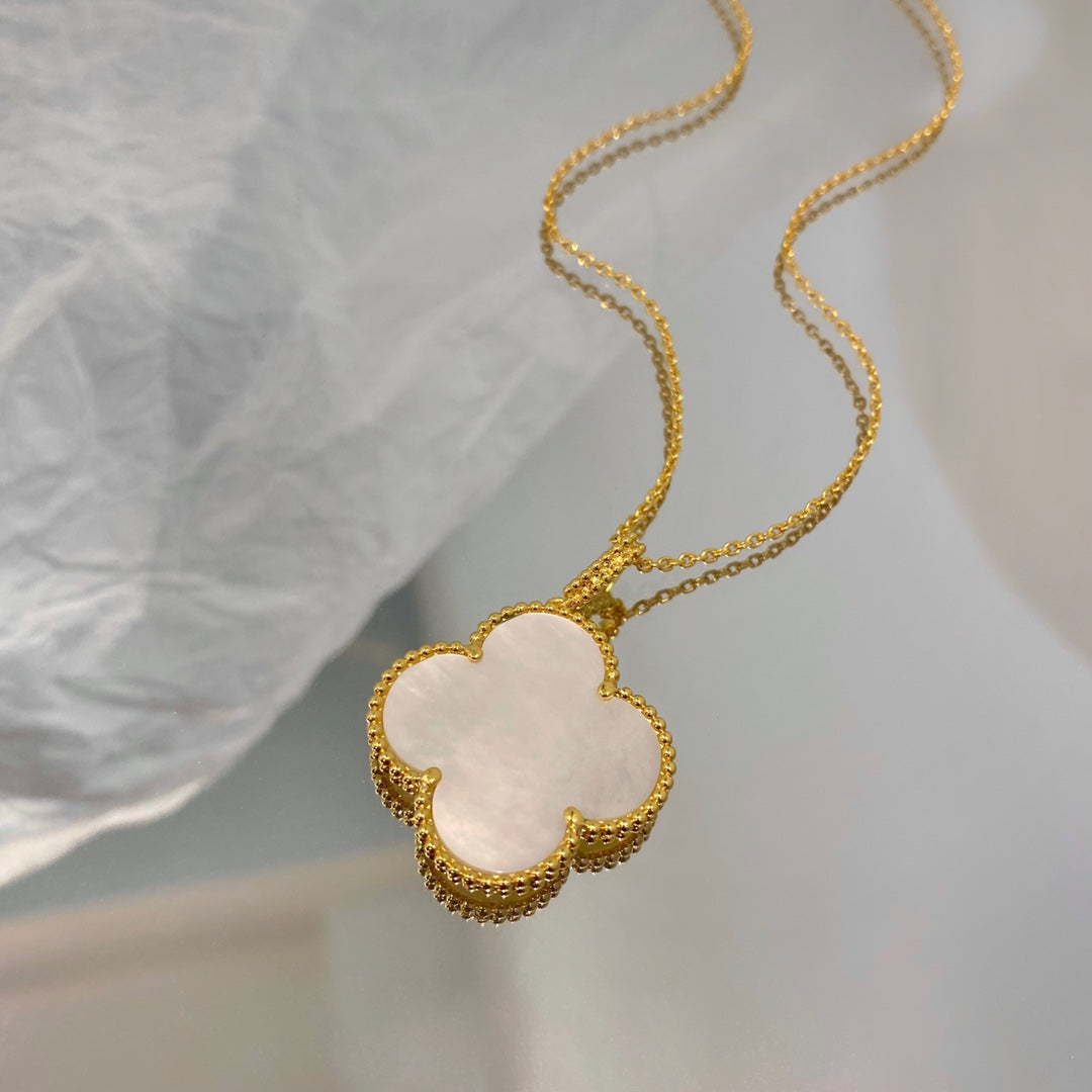 [⭐Clover Jewelry]CLOVER 25MM MOP LARGE PENDANT NECKLACE