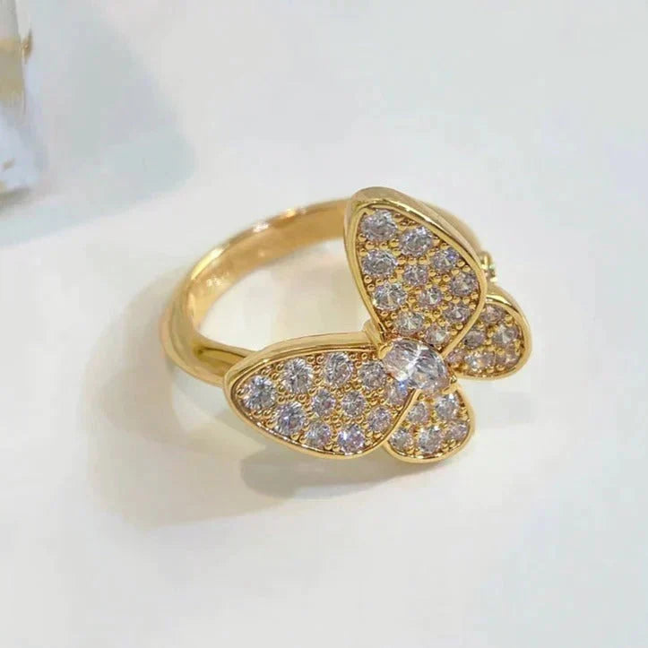 [⭐Clover Jewelry]BUTTERFLY DIAMOND RING