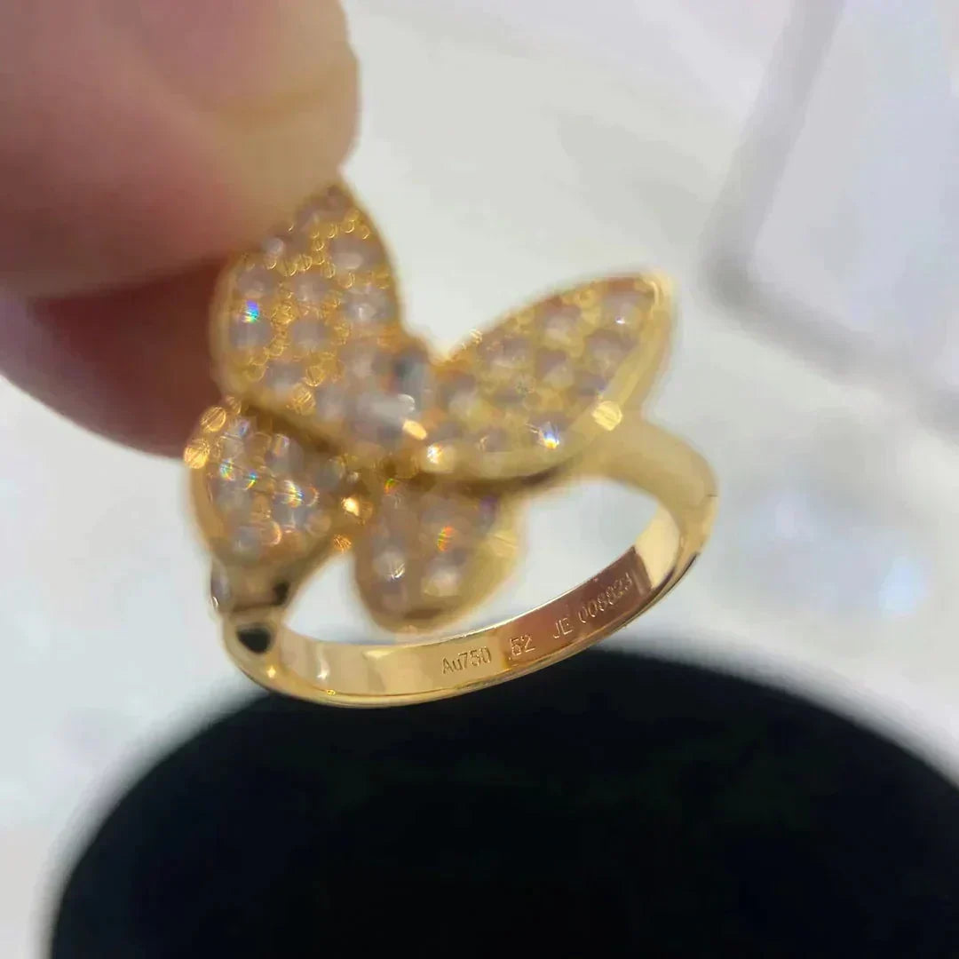 [⭐Clover Jewelry]BUTTERFLY DIAMOND RING
