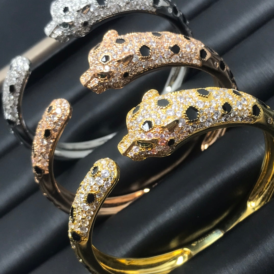 [⭐Clover Jewelry]PANTHERE BIG BRACELET DIAMONDS