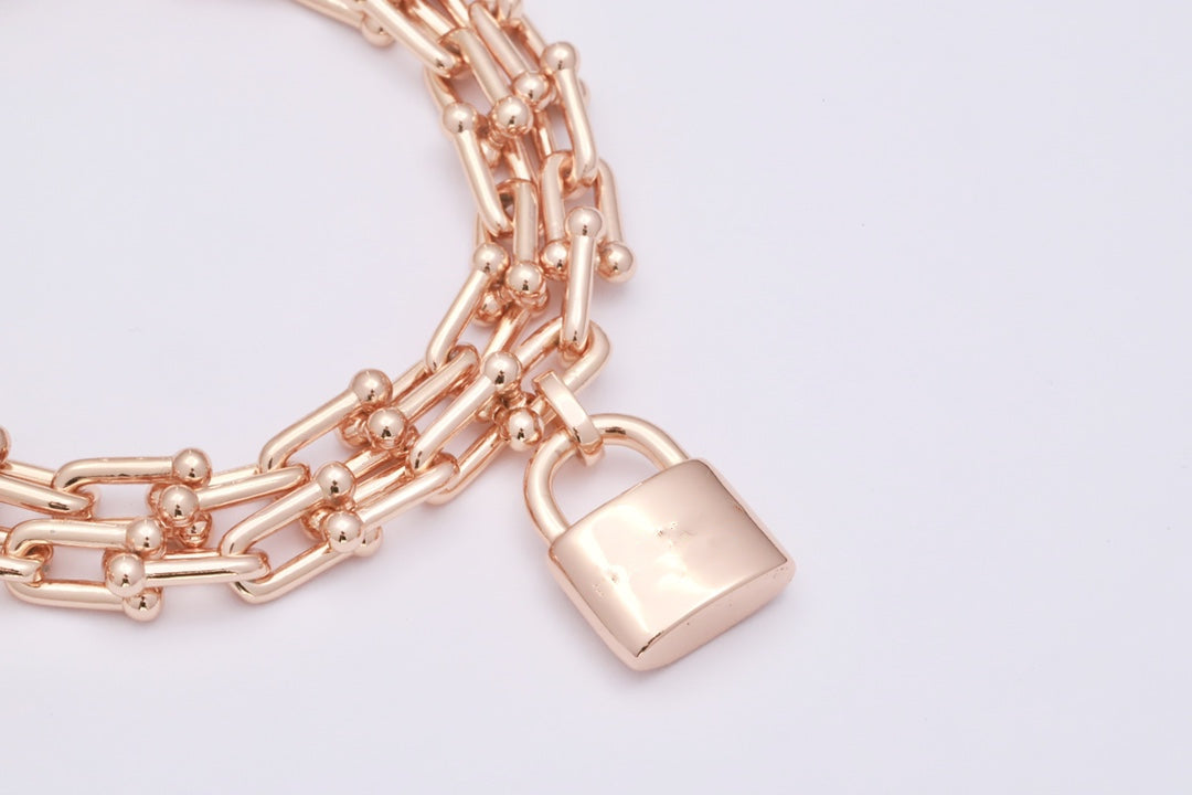 [Clover Jewelry]HARDWEAR WRAP PINK GOLD BRACELET