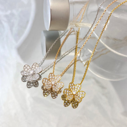 [⭐Clover Jewelry]FLOWER DIAMOND NECKLACE
