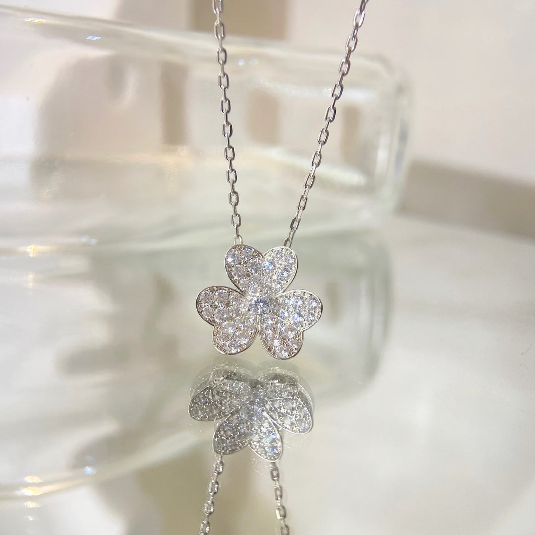 [⭐Clover Jewelry]FLOWER DIAMOND NECKLACE