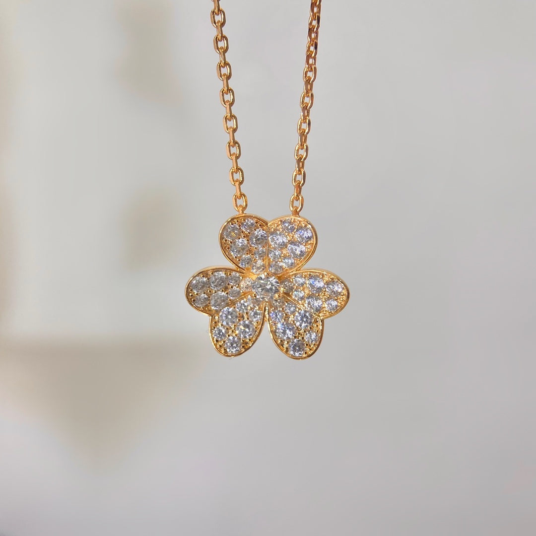 [⭐Clover Jewelry]FLOWER DIAMOND NECKLACE