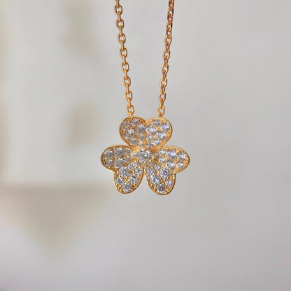 [⭐Clover Jewelry]FLOWER DIAMOND NECKLACE