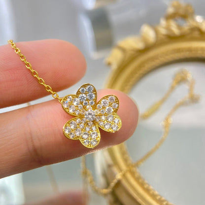 [⭐Clover Jewelry]FLOWER DIAMOND NECKLACE