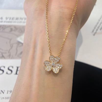 [⭐Clover Jewelry]FLOWER DIAMOND NECKLACE