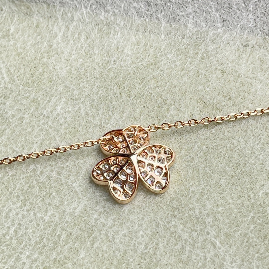[⭐Clover Jewelry]FLOWER DIAMOND NECKLACE