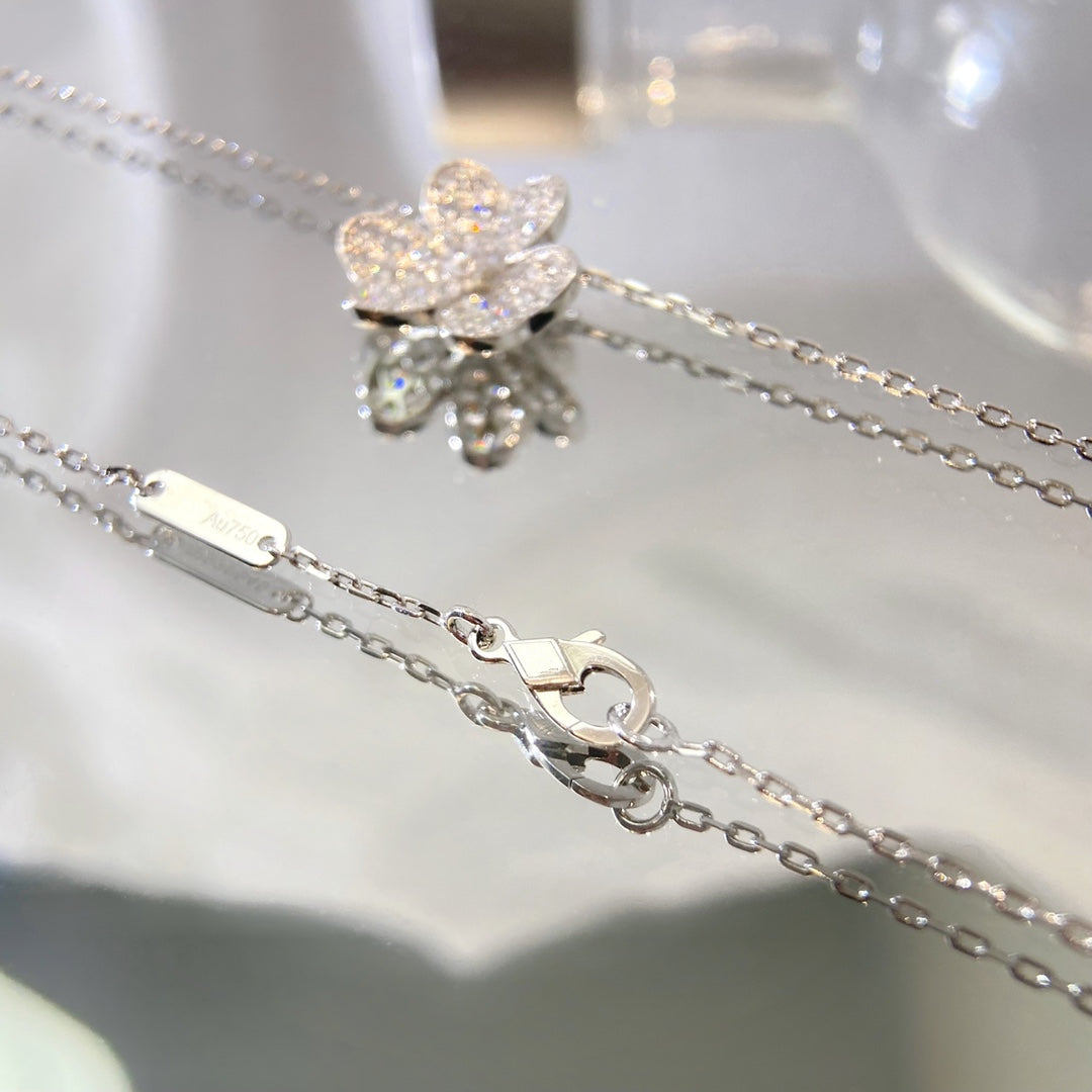 [⭐Clover Jewelry]FLOWER DIAMOND NECKLACE