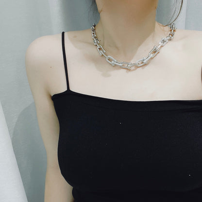 [Clover Jewelry]HARDWEAR NECKLACE DIAMOND PAVED