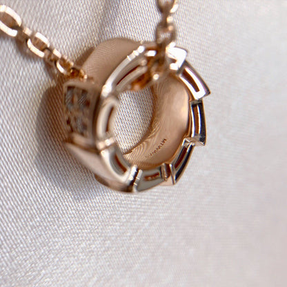[⭐Clover Jewelry]SERPENTI PEDANT DIAMOND PINK GOLD NECKLACE