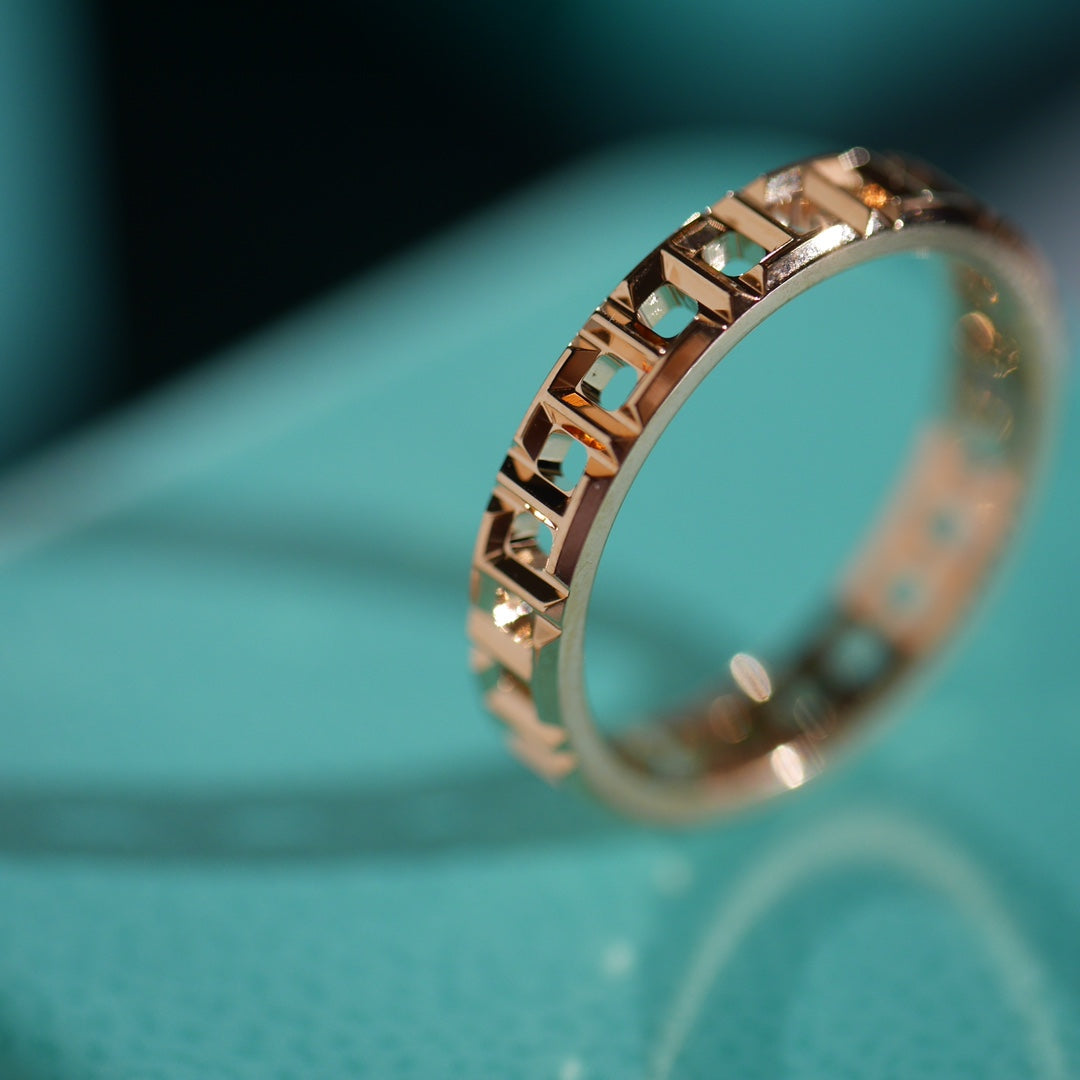 [Clover Jewelry]T TRUE 3.5MM PINK GOLD RING