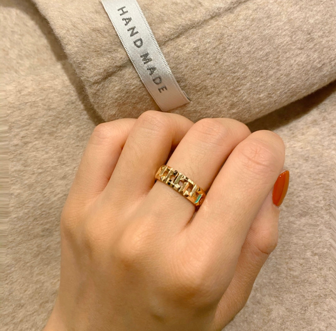 [Clover Jewelry]T TRUE 3.5MM PINK GOLD RING