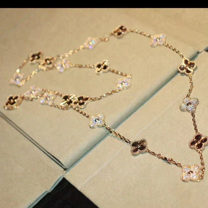 [⭐Clover Jewelry]CLOVER 20 MOTIFS LASER DIAMOND NECKLACE