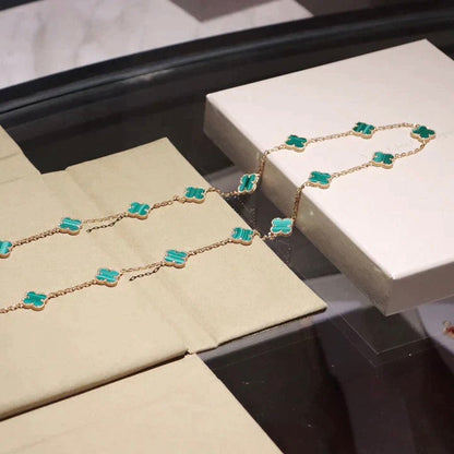[⭐Clover Jewelry]CLOVER 20 MOTIFS MALACHITE GOLD