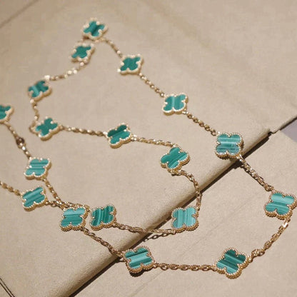 [⭐Clover Jewelry]CLOVER 20 MOTIFS MALACHITE GOLD