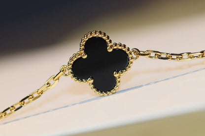 [⭐Clover Jewelry]CLOVER 20 MOTIFS ONYX ROSE GOLD
