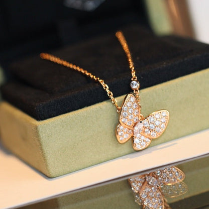 [⭐Clover Jewelry]BUTTERFLY DIAMOND NECKLACE
