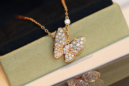 [⭐Clover Jewelry]BUTTERFLY DIAMOND NECKLACE