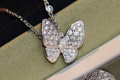 [⭐Clover Jewelry]BUTTERFLY DIAMOND NECKLACE