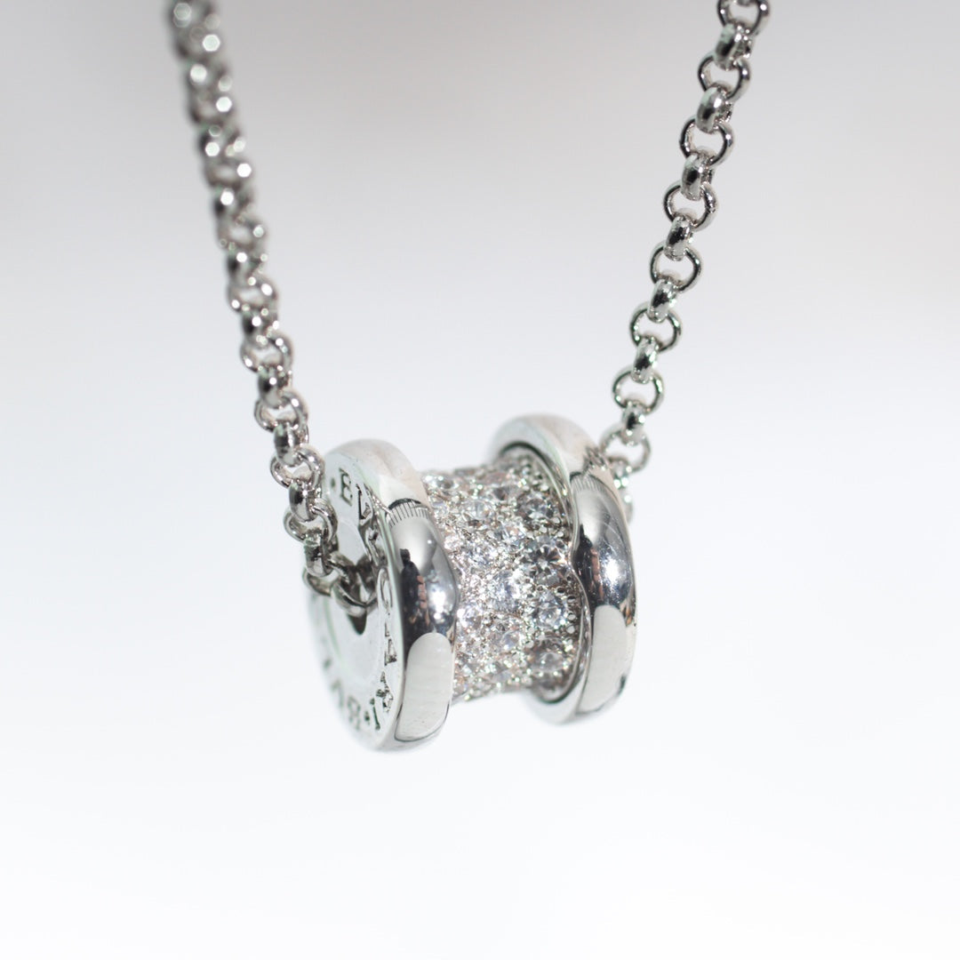 [⭐Clover Jewelry]ZERO 1 SILVER DIAMOND NECKLACE