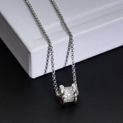 [⭐Clover Jewelry]ZERO 1 SILVER DIAMOND NECKLACE