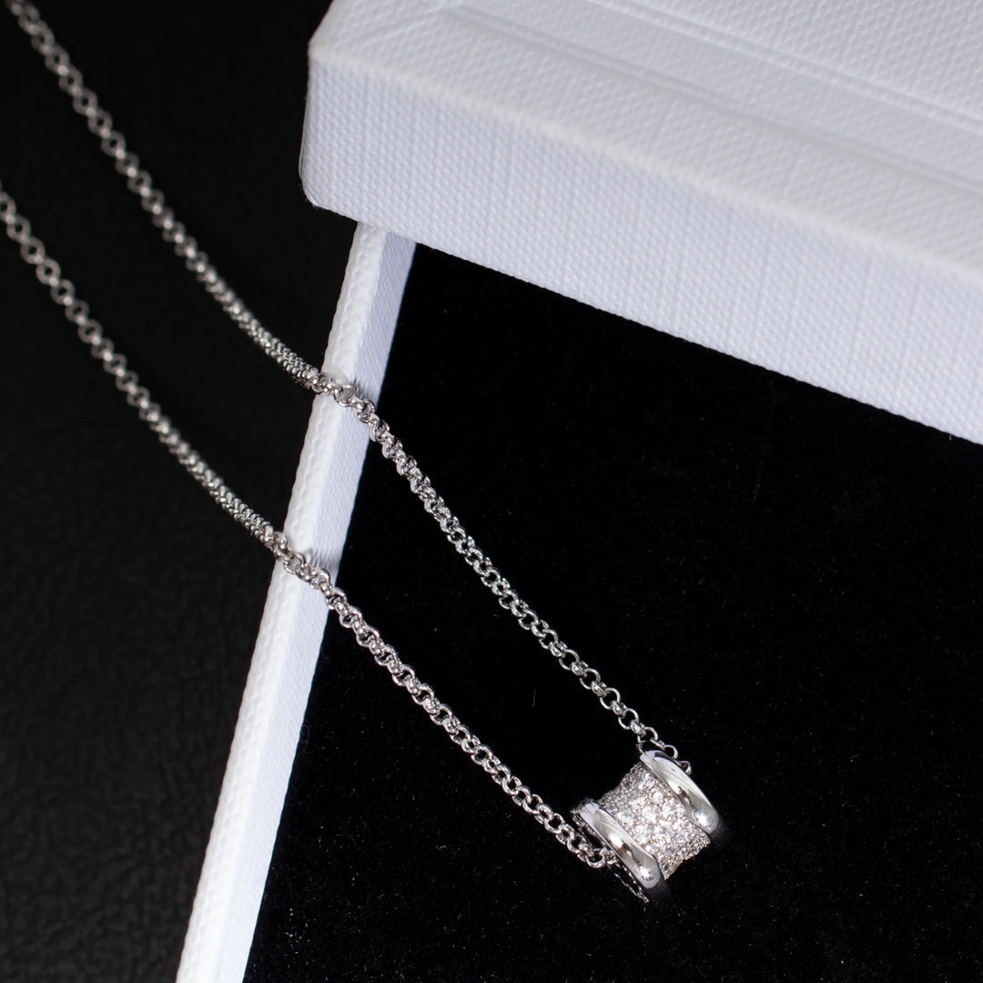 [⭐Clover Jewelry]ZERO 1 SILVER DIAMOND NECKLACE