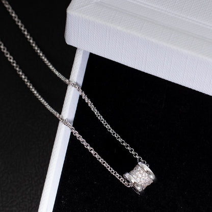 [⭐Clover Jewelry]ZERO 1 SILVER DIAMOND NECKLACE