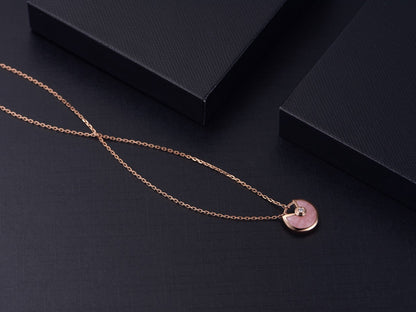 [⭐Clover Jewelry]AMULETTE ROSE GOLD PINK MOP NECKLACE